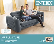 Intex 68566 НАДУВНОЙ ДИВАН-ТРАНСФОРМЕР "PULL-OUT SOFA"